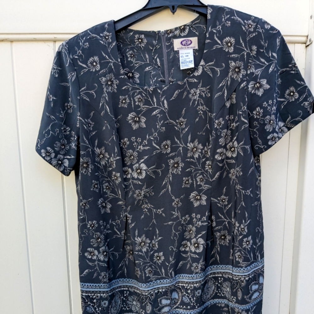 Women's gray sheath dress